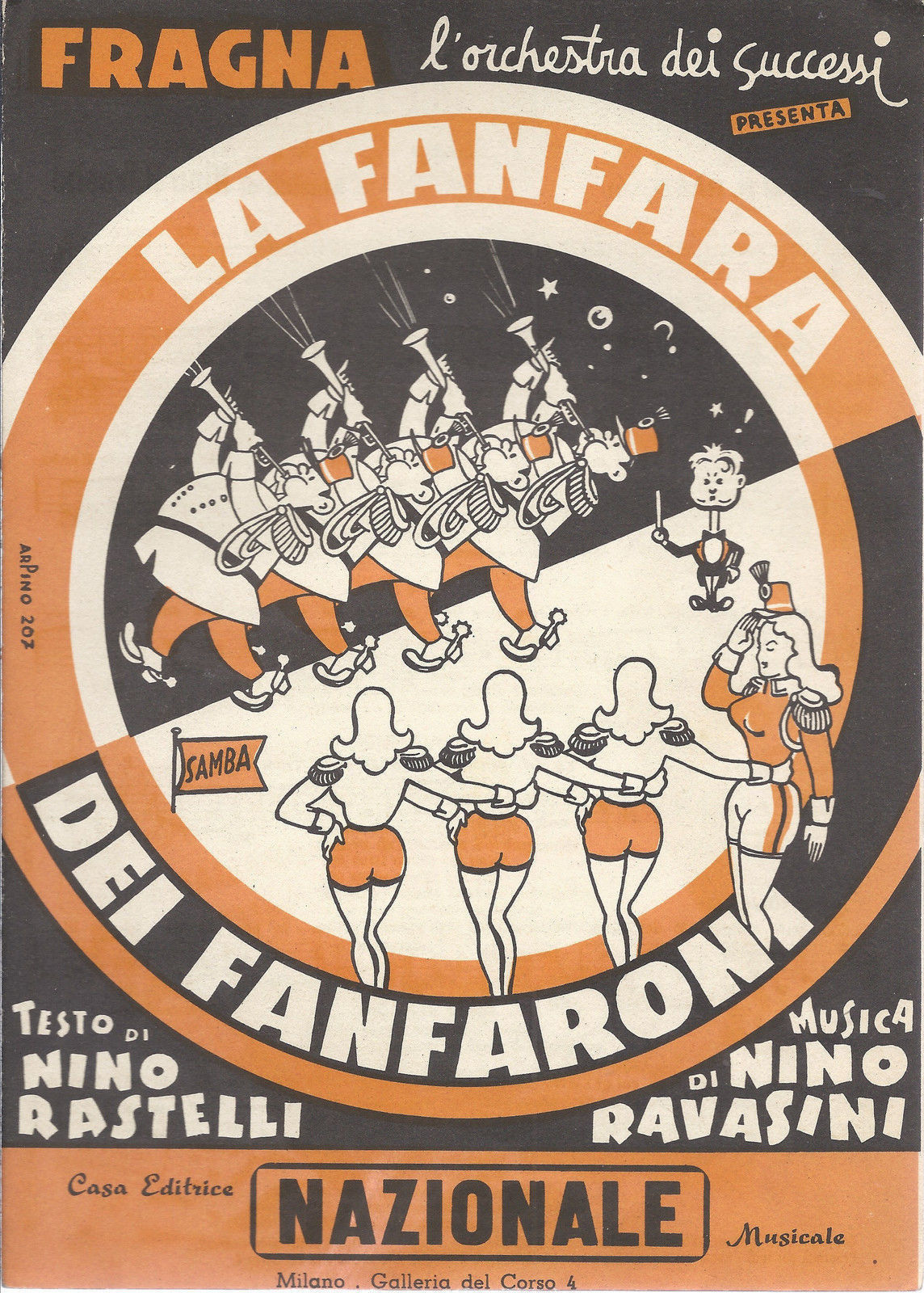 LA FANFARA DEI FANFARONI (N. Rastelli - N. Ravasini) # SPARTITO - Orch. Fragna