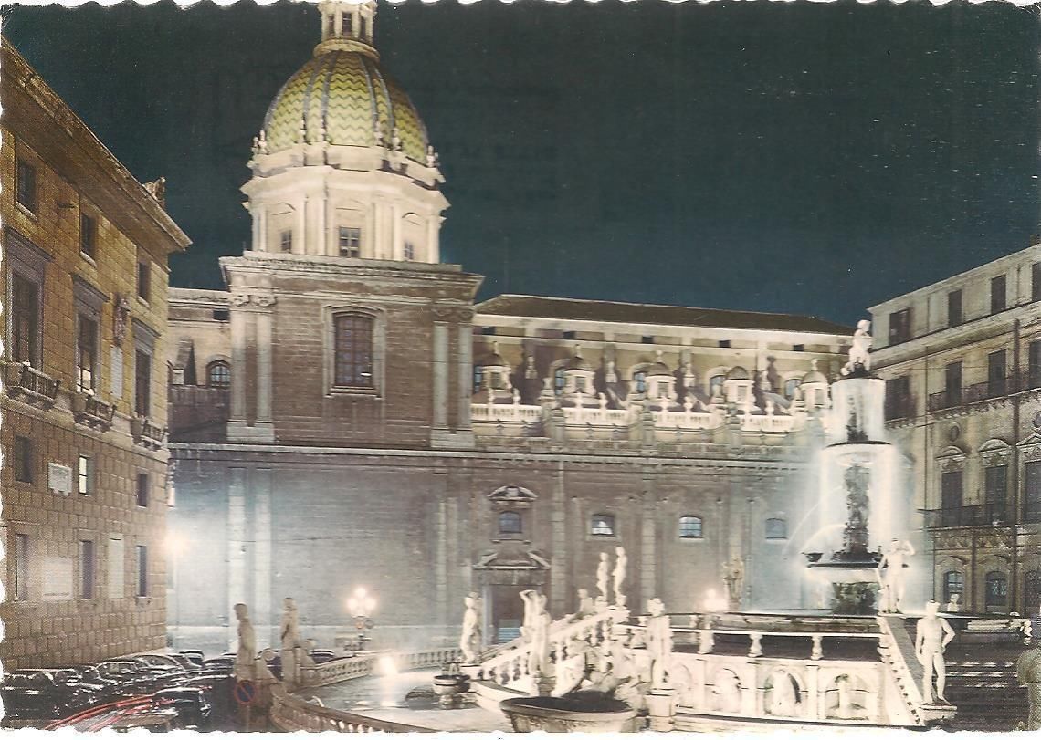 PALERMO - FONTANA PRETORIA - NOTTURNO - V1968