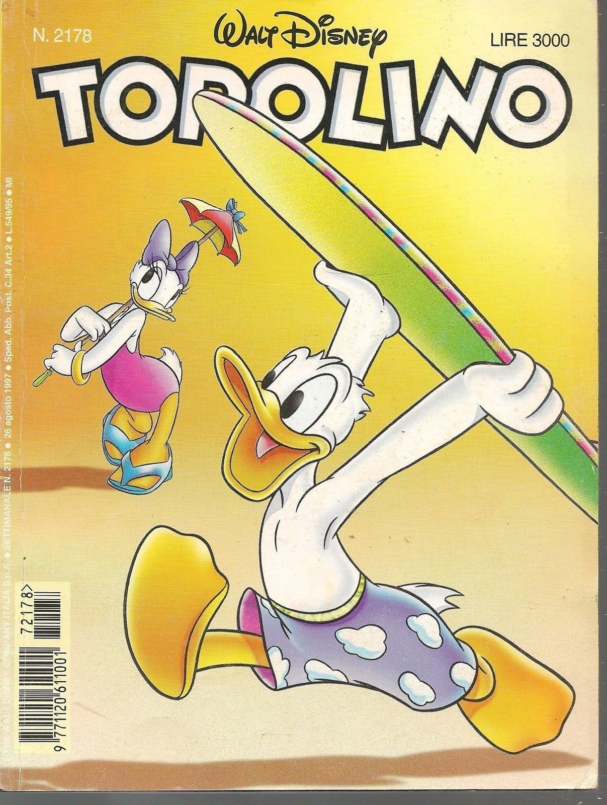 TOPOLINO N° 2178 - 26 AGOSTO 1997
