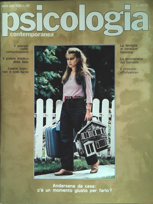 PSICOLOGIA CONTEMPORANEA N. 47 - ANDARSENA DA CASA - OUTLET DEL LIBRO