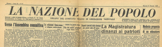 LA MAZIONE DEL POPOLO 9 GENNAIO 1945 - SALIENTE BELGA-RAVENNA-BUDAPEST