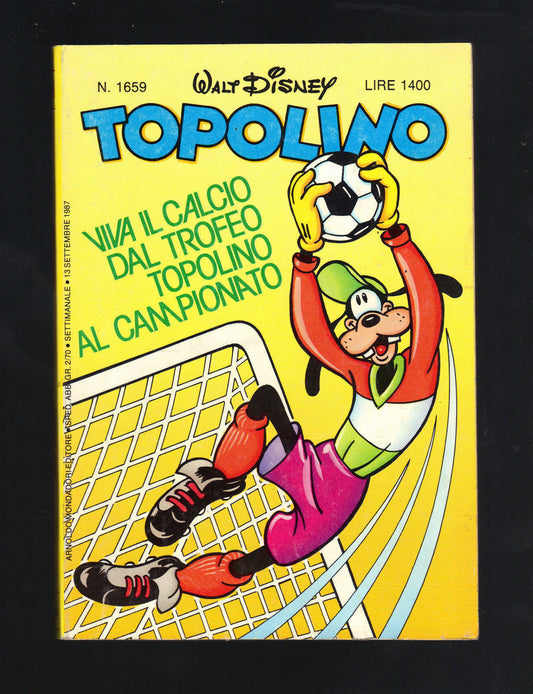 TOPOLINO N° 1659 - 13 SETTEMBRE 1987