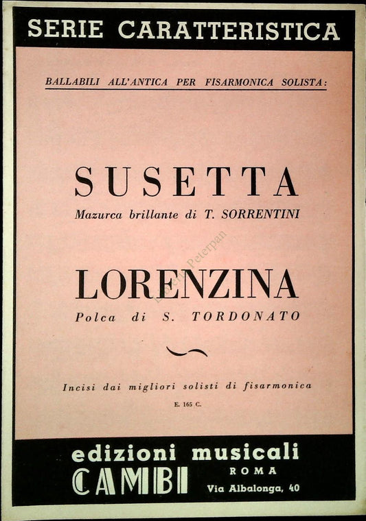 BALLABILI ALL'ANTICA PER FISARMONICA - 2 BRANI - SPARTITO-SHEET MUSIC