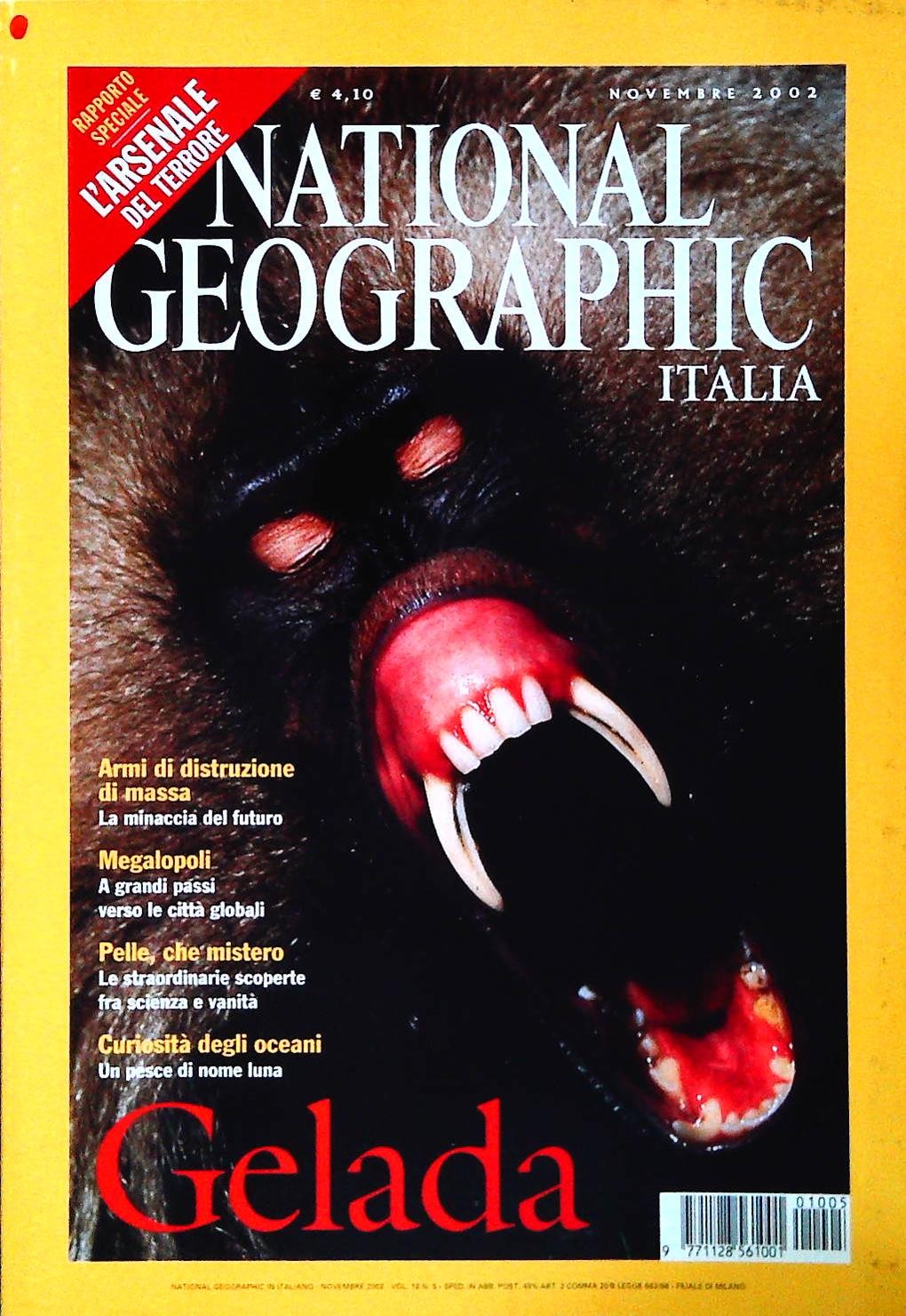 NATIONAL GEOGRAPHIC NOVEMBRE 2002 - GELADA