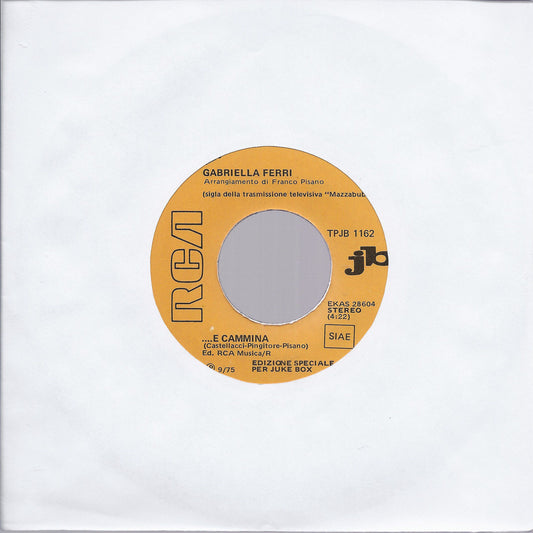 E CAMMINA # GABRIELLA FERRI - THAT'S THE WAY # K.C. & THE SUNSHINE BAND - J.Box