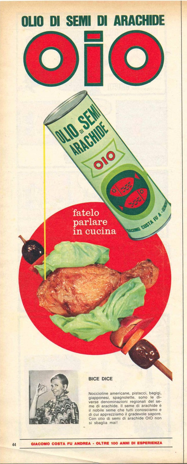 OIO OLIO DI SEMI DI ARACHIDE - ADVERTSIING