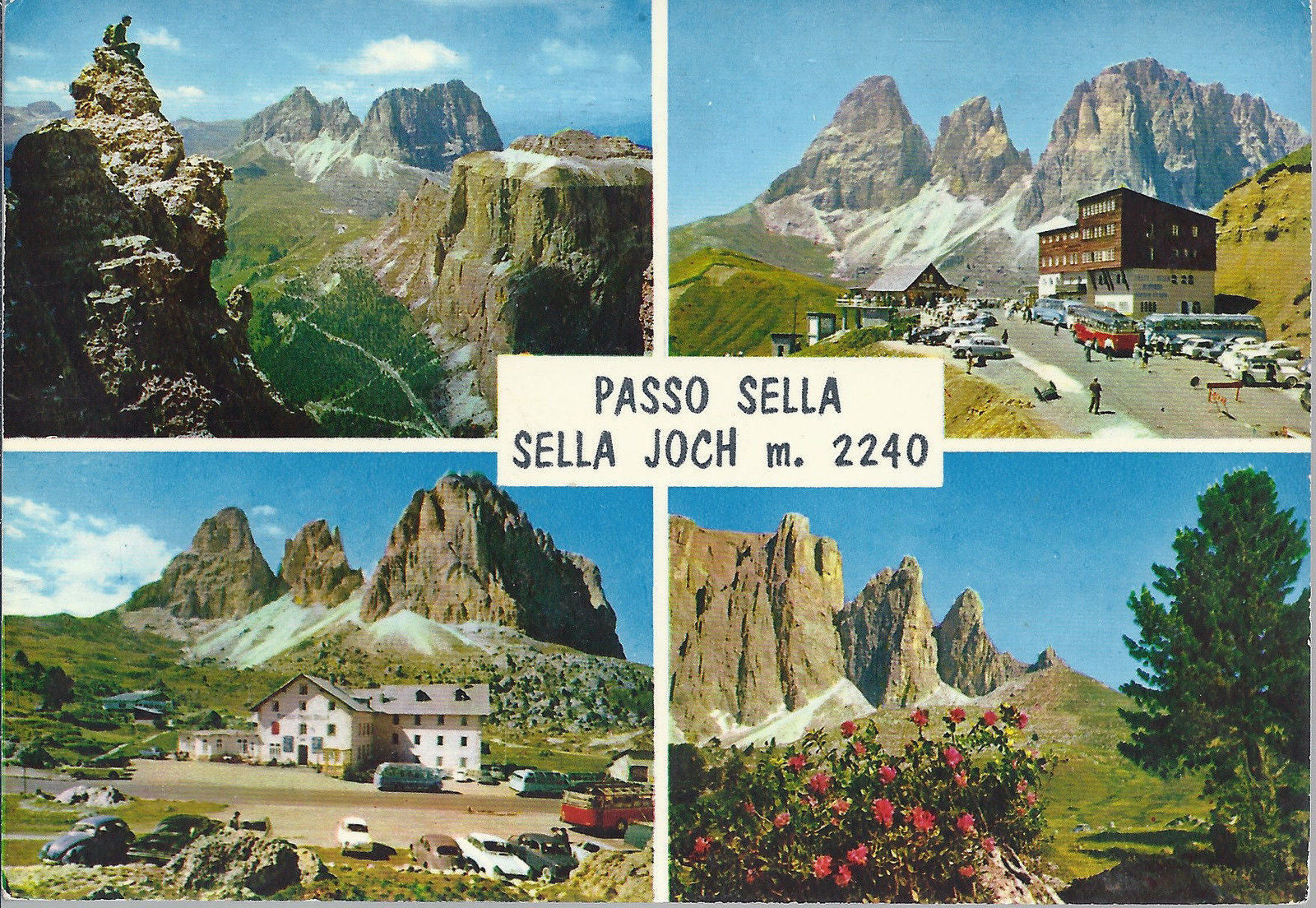PASSO SELLA - SELLA JOCH - 4 VEDUTE - V1973