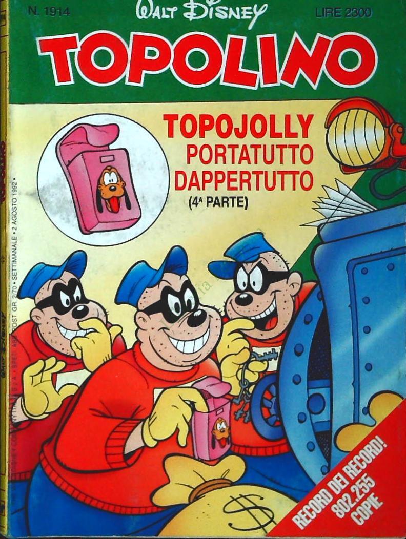 TOPOLINO N. 1914 - 2 AGOSTO 1992