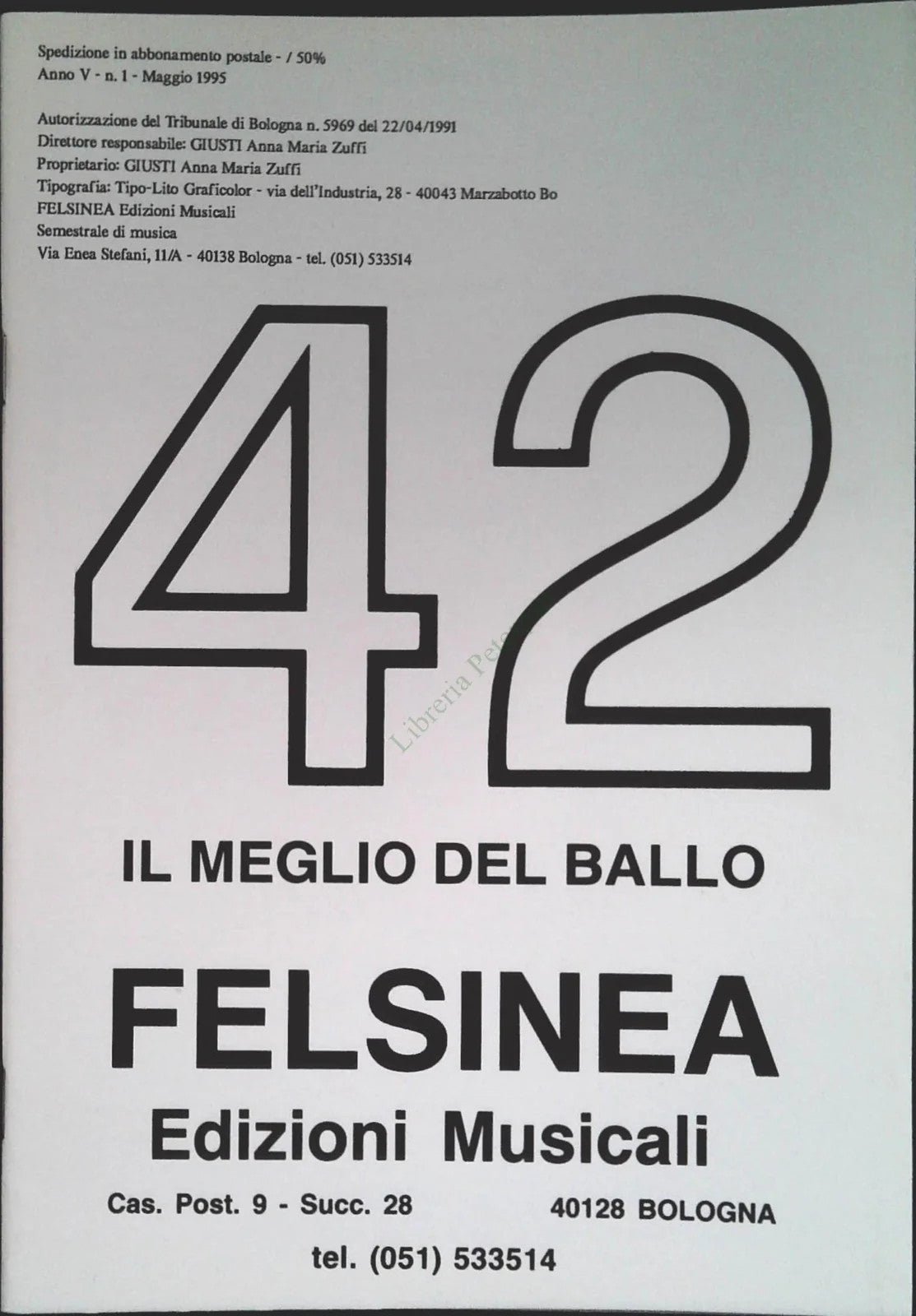 IL MEGLIO DEL BALLO - FELSINEA FASCICOLO 42 - SPARTITO-SHEET MUSIC