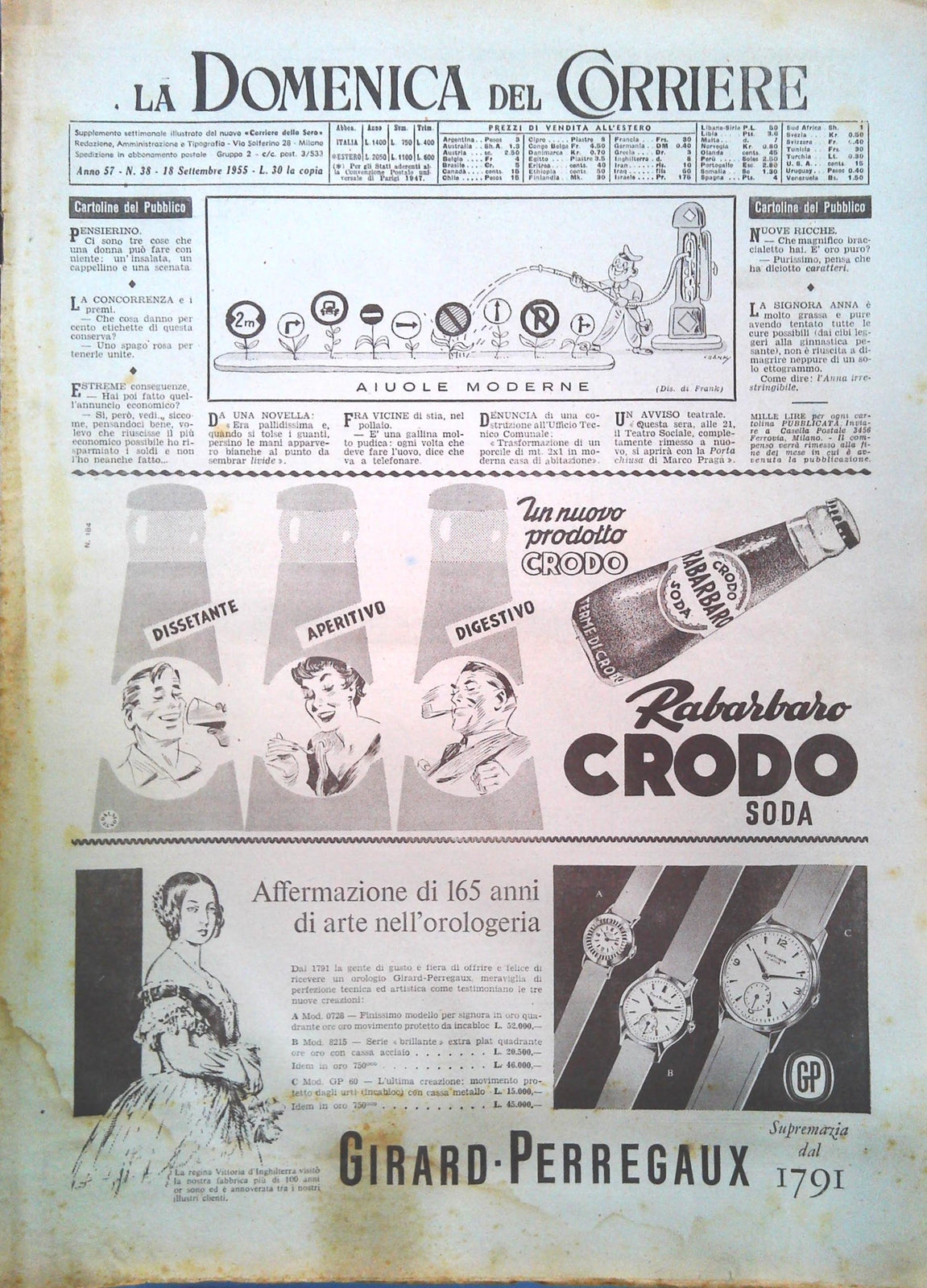 DOMENICA DEL CORRIERE N. 38 - 18 SETTEMBRE 1955