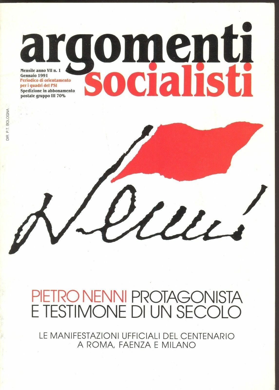 PIETRO NENNI PROTAGONISTA E TESTIMONE DI UN SECOLO