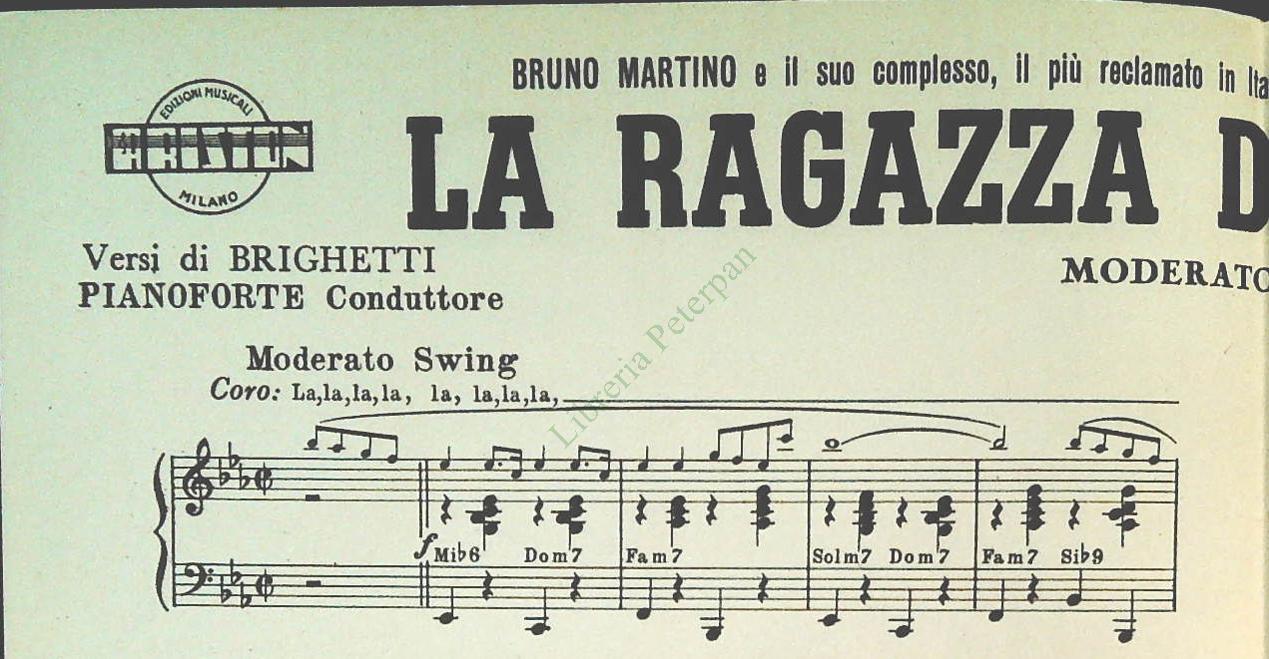 MISTER AMORE.mod. bounce-NOI DUE.slow-LA RAGAZZA DEL MIO CUORE.swing - SPARTITO