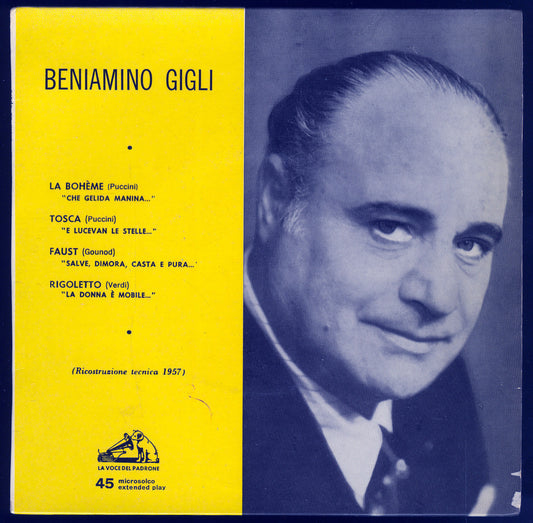 LA BOHEME, TOSCA, FAUST, RIGOLETTO # BENIAMINO GIGLI