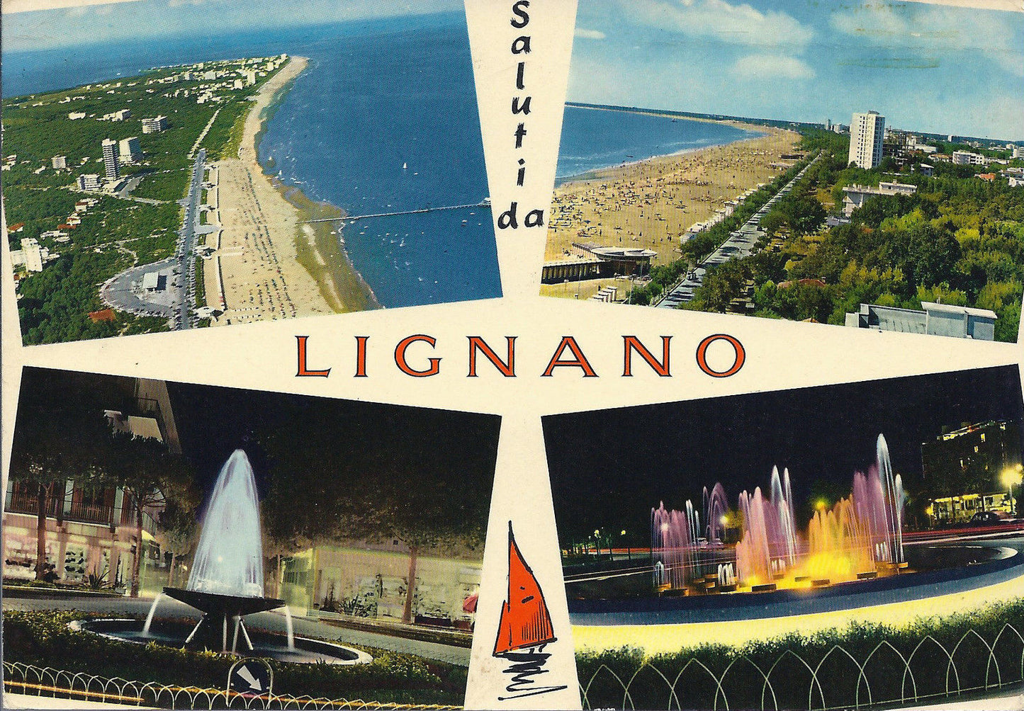 LIGNANO - SALUTI - 4 VEDUTE - V1970