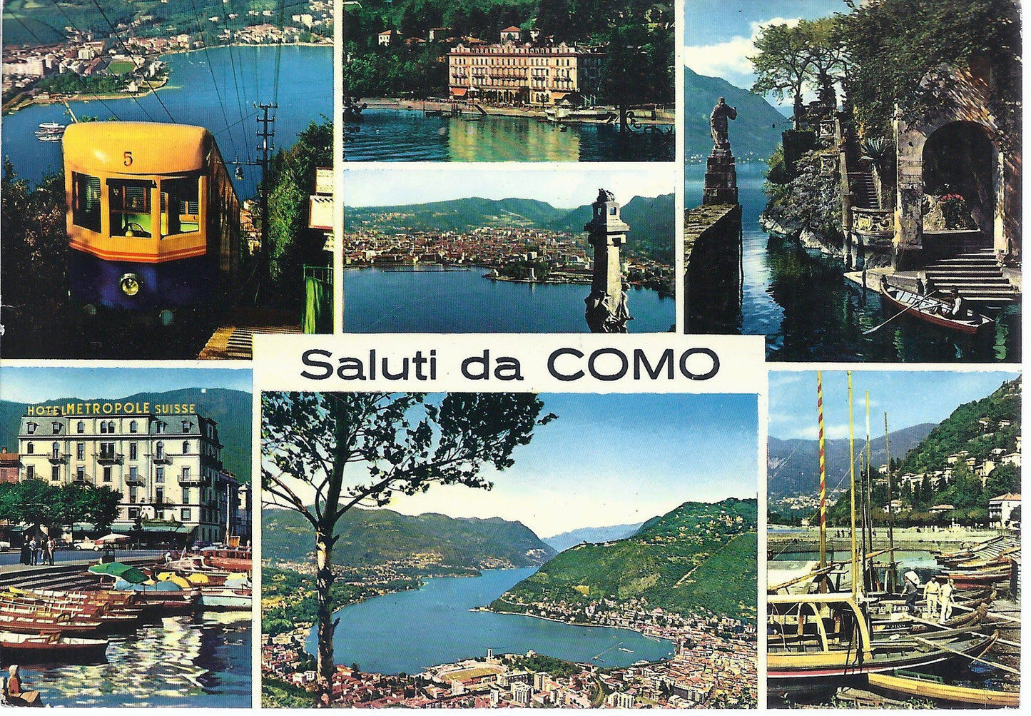 COMO - SALUTI - 7 VEDUTINE - V 1973 - FG