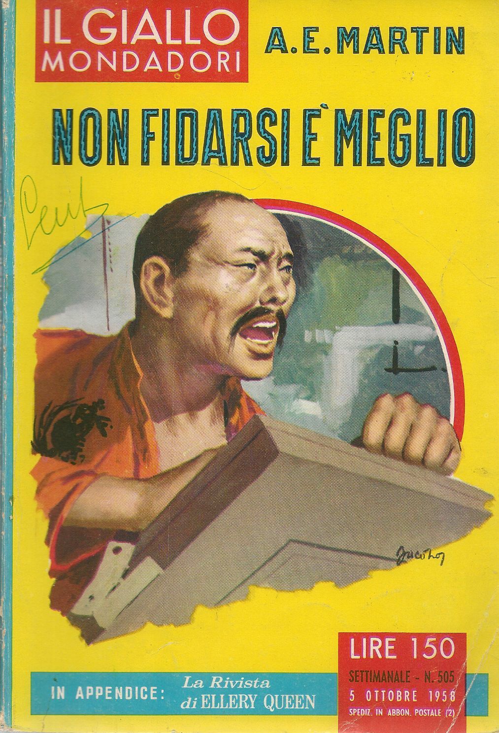 NON FIDARSI E' MEGLIO - A.E. MARTIN - IL GIALLO MONDADORI N. 505