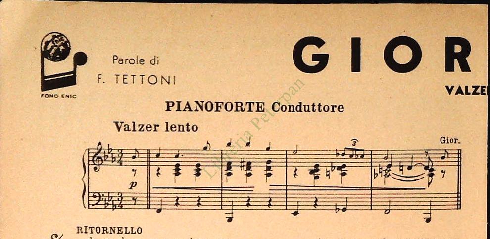 PARIS C'EST TOI.valzer musette -GIORDANA.valzer lento -SPARTITO-SHEET MUSIC