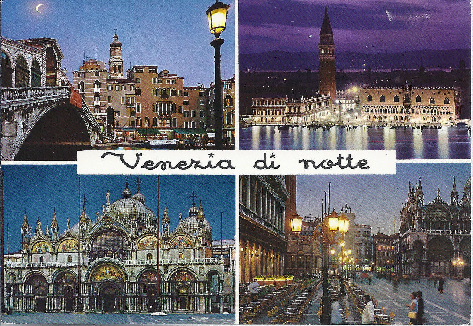 VENEZIA - DI NOTTE - 4 VEDUTE - VSD