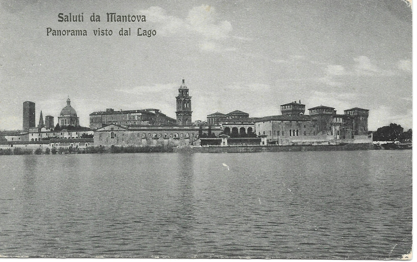 SALUTI DA MANTOVA - PANORAMA VISTO DAL LAGO - NV