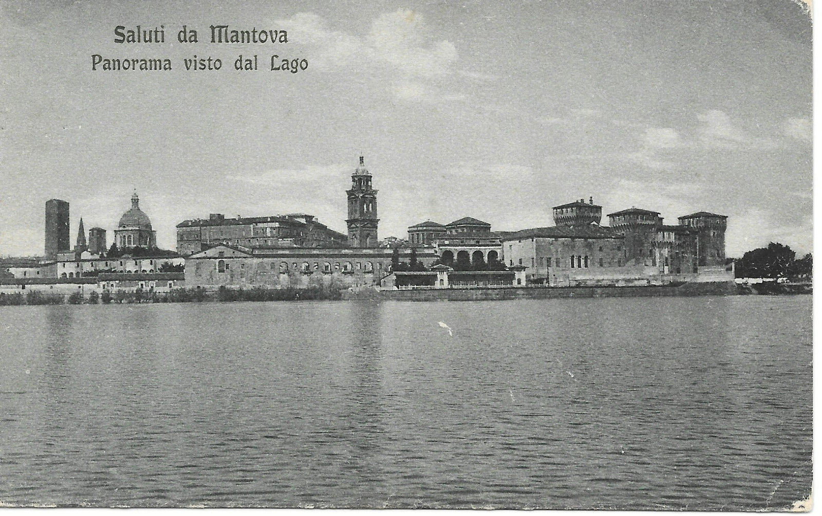SALUTI DA MANTOVA - PANORAMA VISTO DAL LAGO - NV