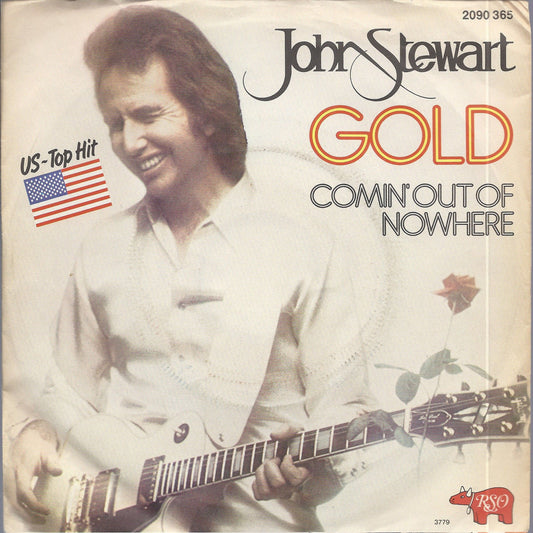 GOLD - COMIN' OUT OF NOWHERE - JOHN STEWART - 45 GIRI