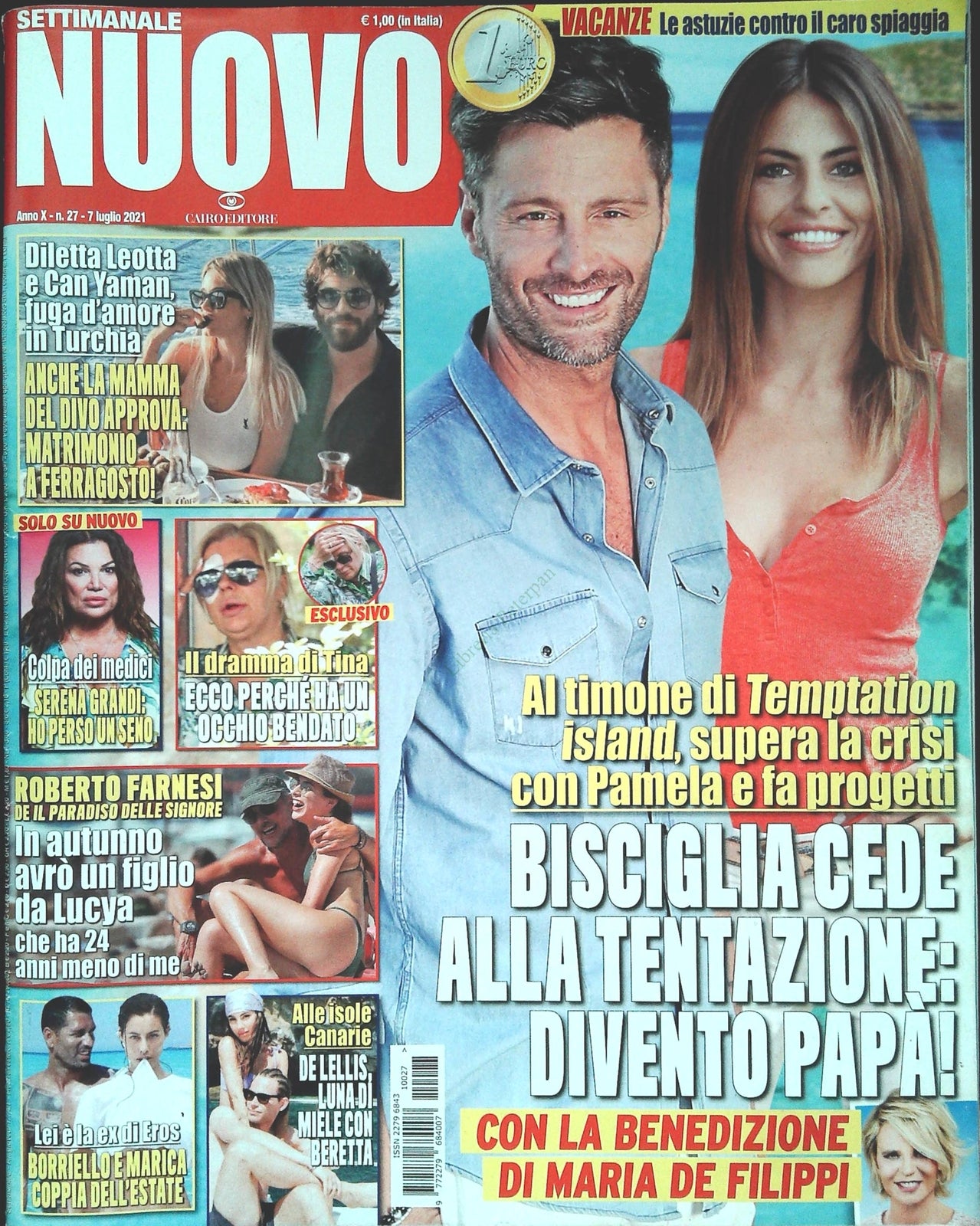 SETTIMANALE NUOVO 7 LUGLIO 2021 - DILETTA LEOTTA-SERENE GRANDI-ROBERTO FARNESI -
