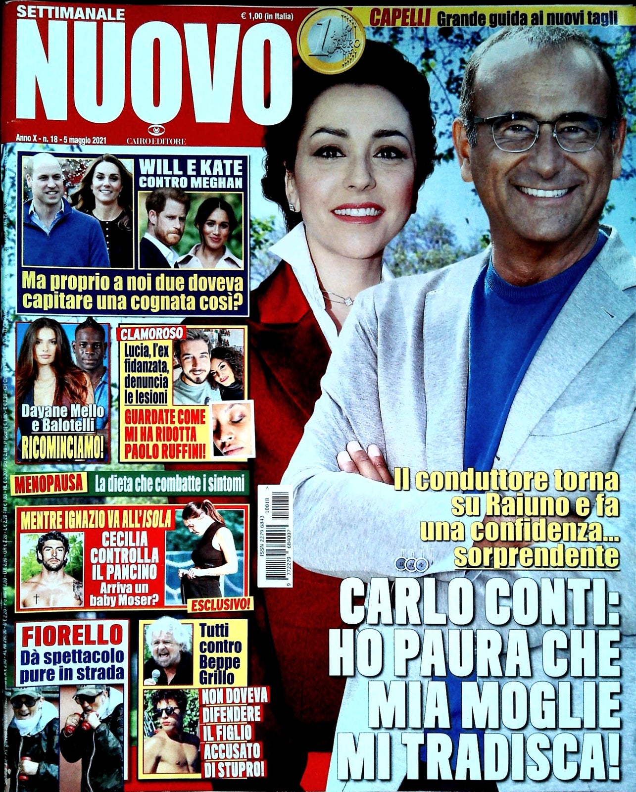 SETTIMANALE NUOVO 5 MAGGIO 2021 - CARLO CONTI-PAOLO RUFFINI-FIORELLO-GRILLO
