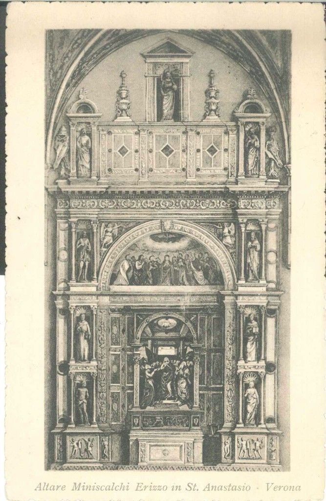 VERONA - SANT'ANASTASIO - ALTARE MINISCALCHI - V1920