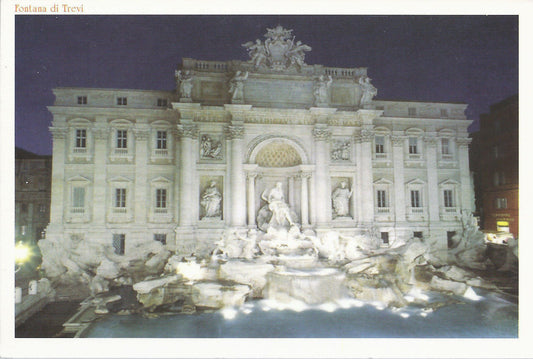 ROMA - FONTANA DI TREVI - NOTTURNO - NV
