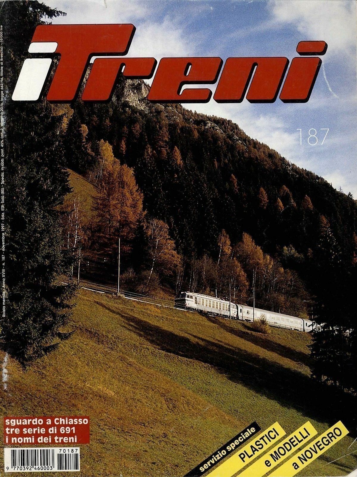 I TRENI N. 187 - NOVEMBRE 1997