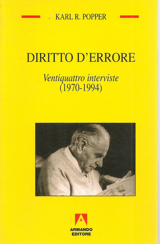 DIRITTO D'ERRORE - KARL R. POPPER