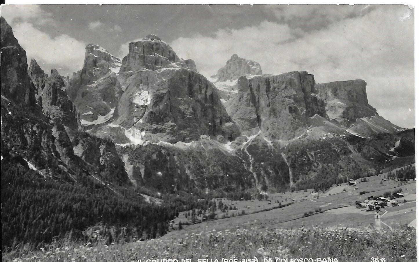 IL GRUPPO DEL SELLA - DA COLFOSCO-BADIA - V1954