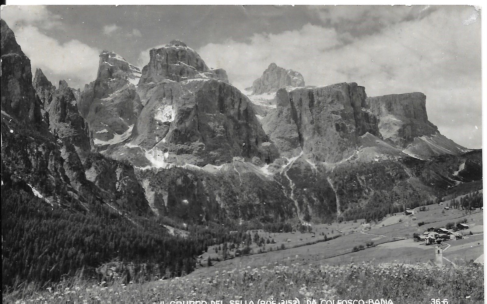 IL GRUPPO DEL SELLA - DA COLFOSCO-BADIA - V1954
