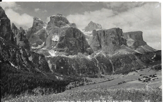 IL GRUPPO DEL SELLA - DA COLFOSCO-BADIA - V1954