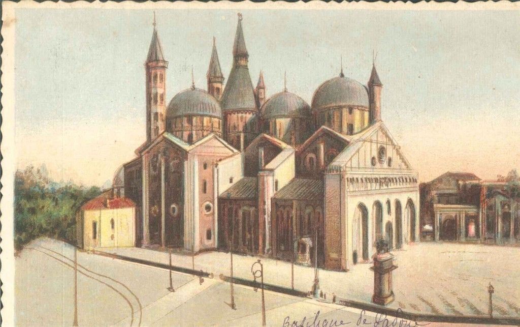PADOVA - BASILICA DEL SANTO - DISEGNATA - NV