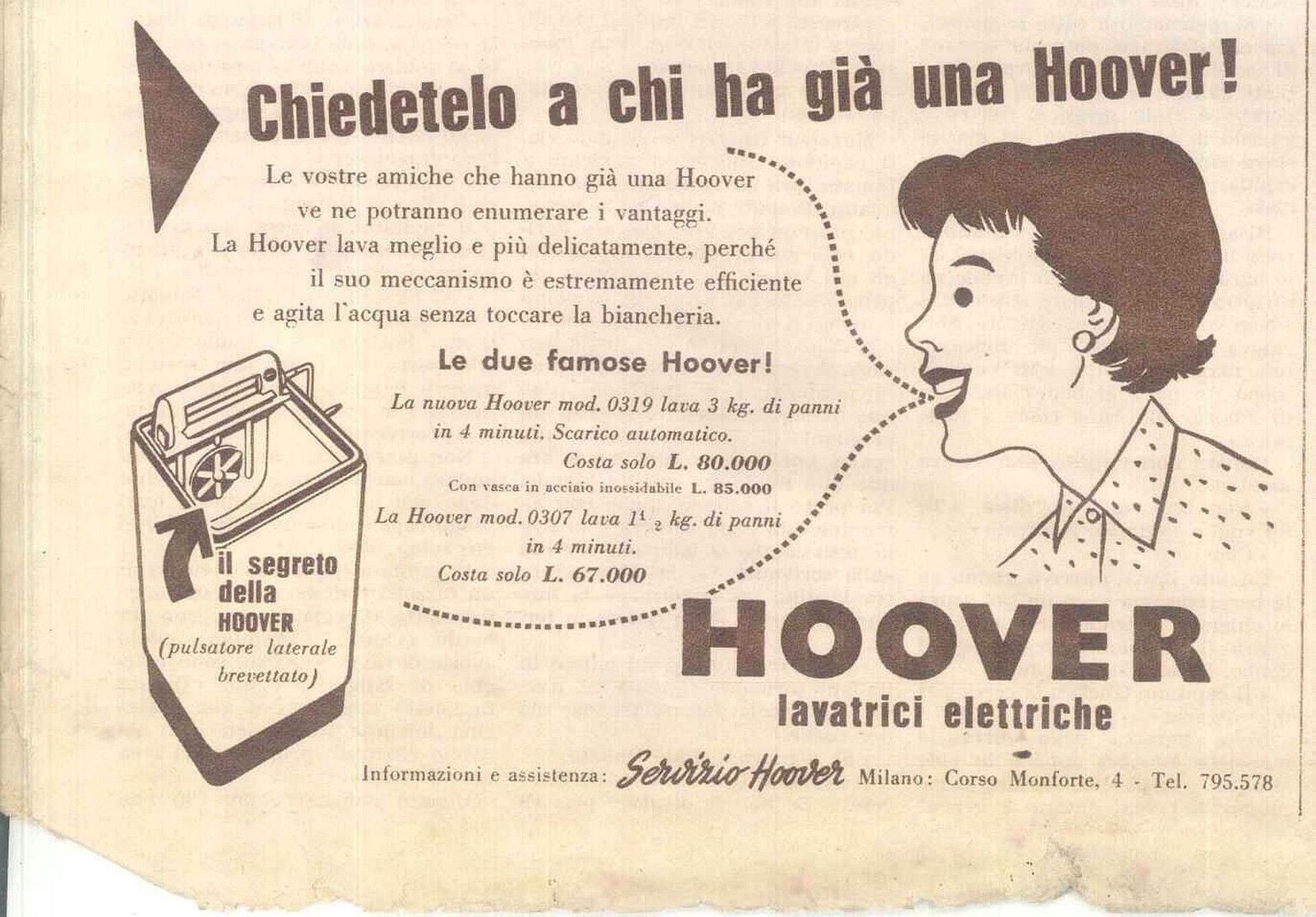 HOOVER LAVATRICI - ELETTRODOMESTICI - ADVERSITING