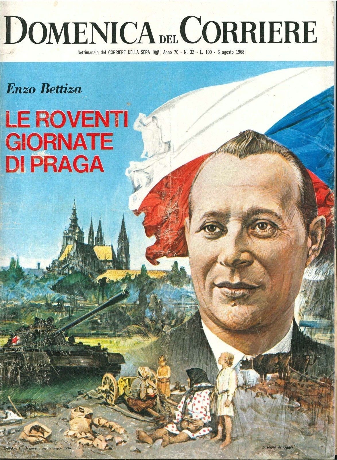 DOMENICA DEL CORRIERE N. 32 - 6 AGOSTO 1968 - ILLUSTRATORE UGGERI