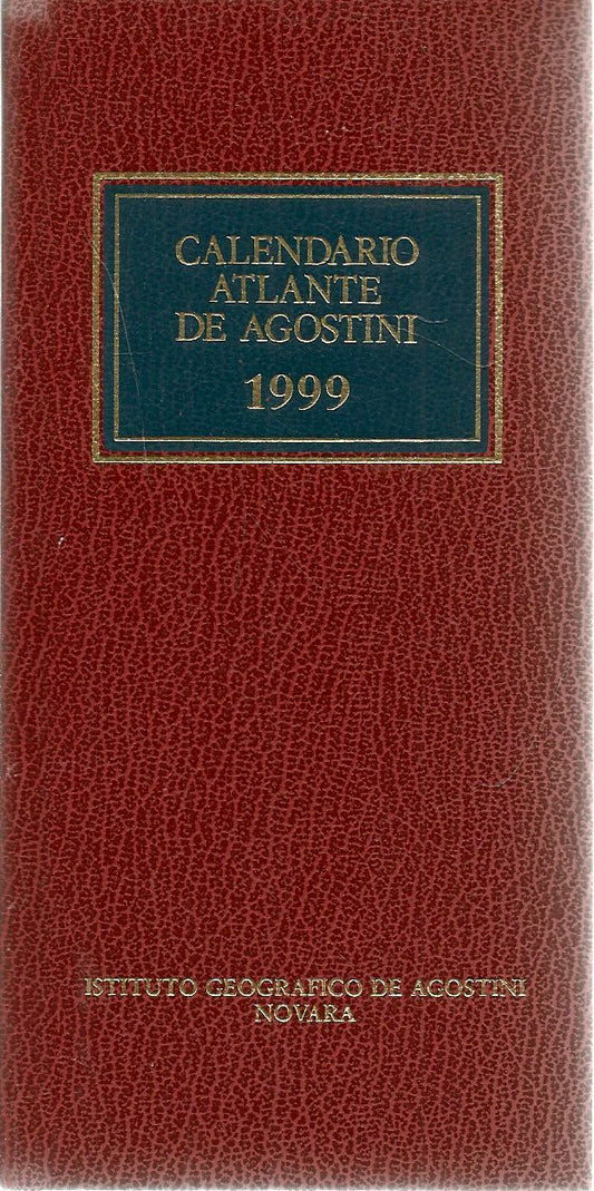 CALENDARIO ATLANTE DE AGOSTINI 1999 CON CUSODIA E FLOPPY DUSK