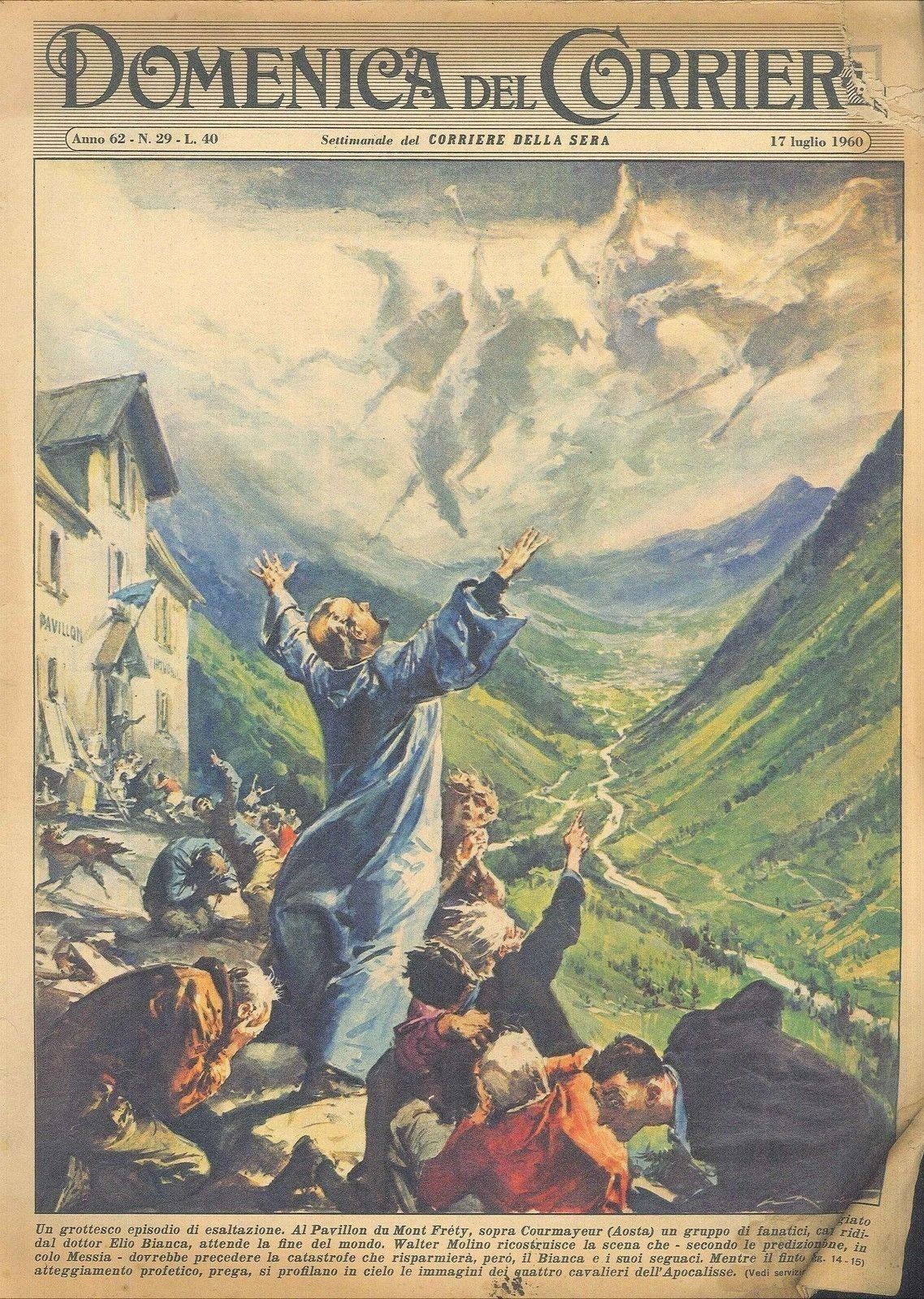 DOMENICA DEL CORRIERE N 29 - 17 -LUGLIO 1960 - ILL. WALTER MOLINO