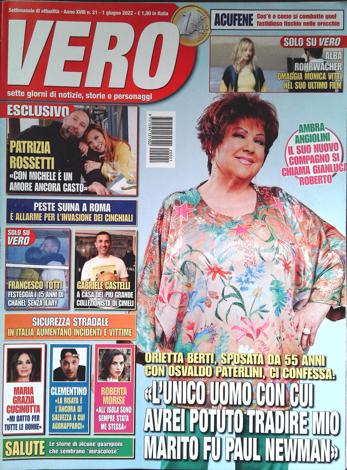 VERO 1 GIUGNO 2022 - ORIETTI BERTI - PATRIZIO ROSSETTI - ABRIELE CASTELLI