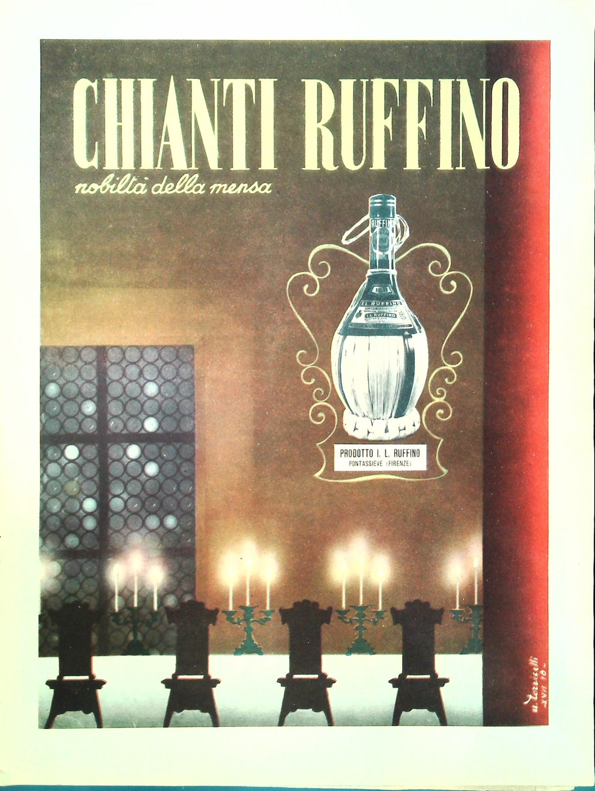 CHIANTI RUFFINO - TEMPO 1940 - ADVERTISING