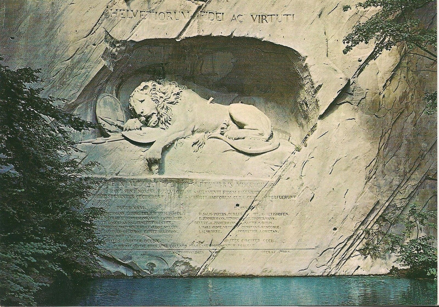 LUCERNA/LUZERN - MONUMENTO DEL LEONE/LÖWENDENKMAL - V/G