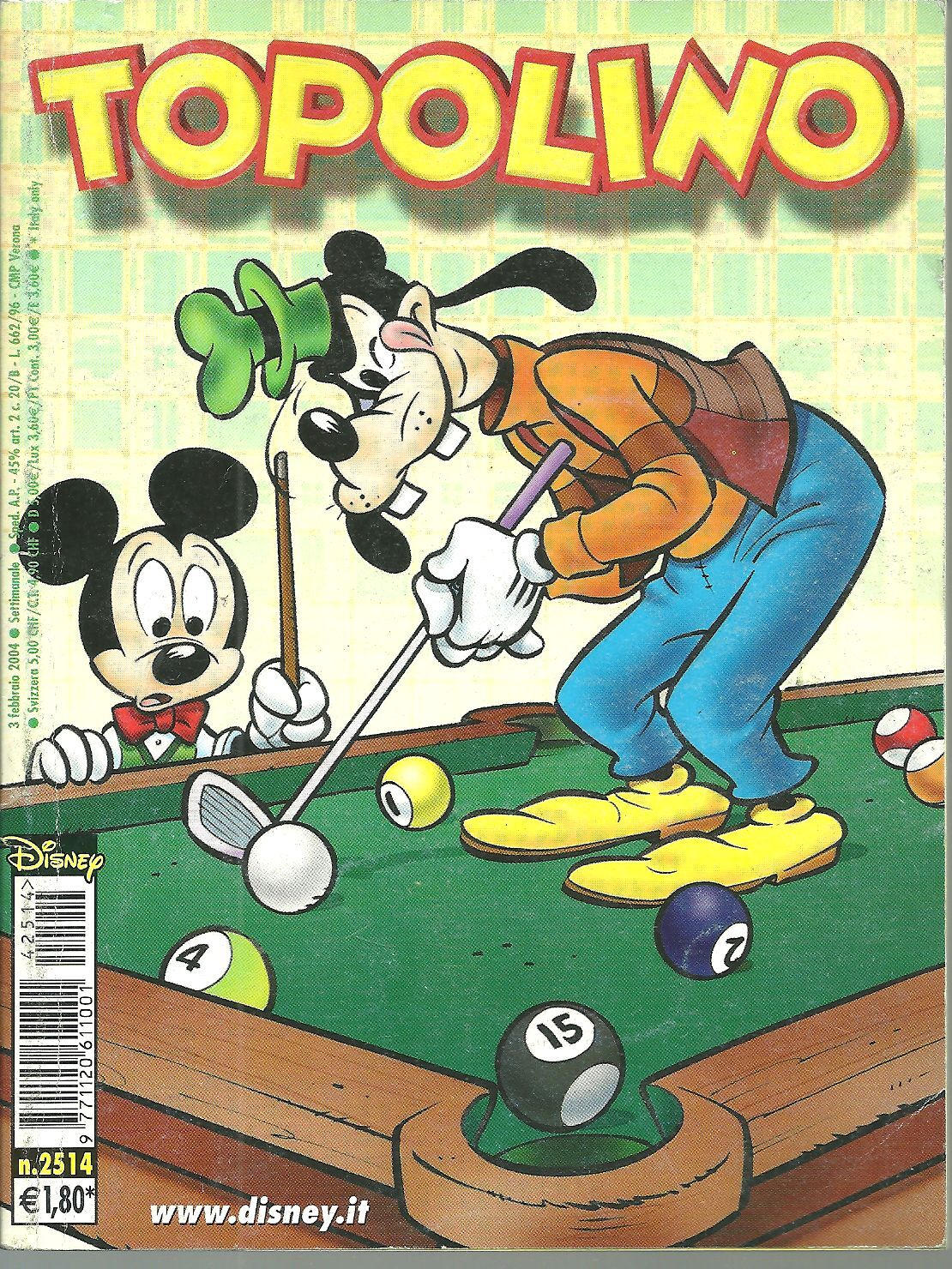 TOPOLINO N. 2514 - 3 FEBBRAIO 2004