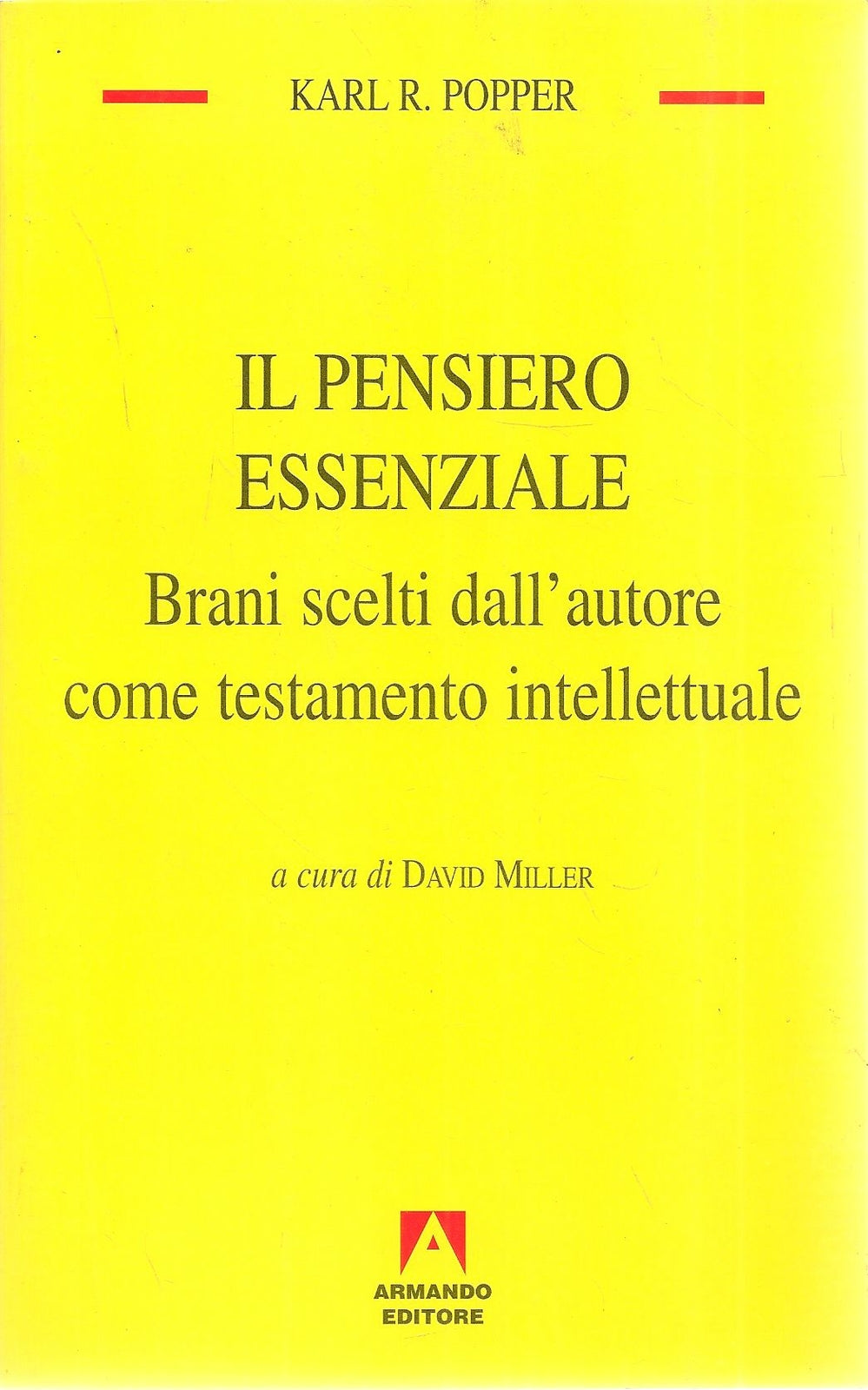 IL PENSIERO ESSENZIALE - KARL R. POPPER