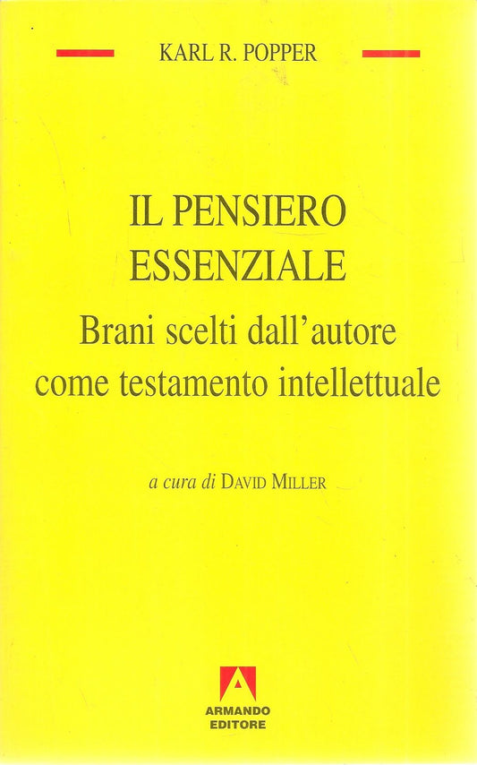 IL PENSIERO ESSENZIALE - KARL R. POPPER