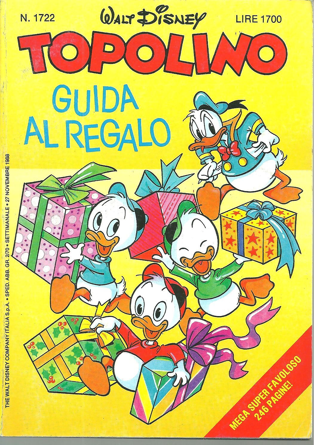 TOPOLINO N. 1722 - 27 NOVEMBRE 198