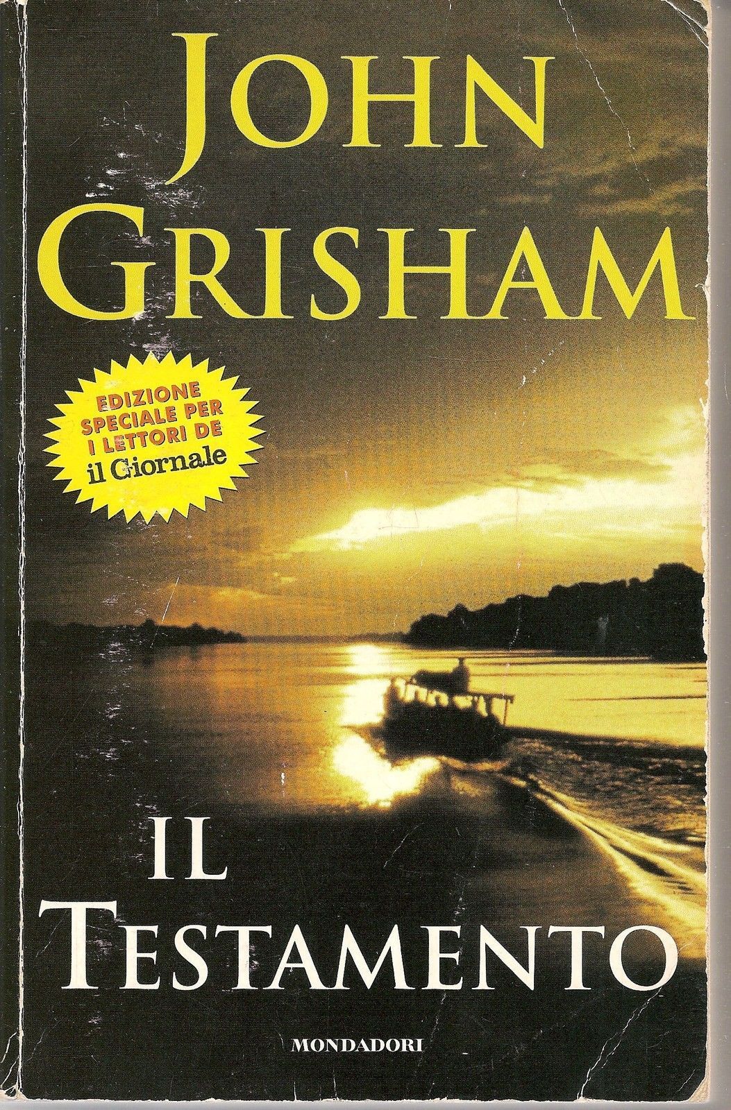 IL TESTAMENTO - JOHN GRISHAM   Ediz. per Il Giornale