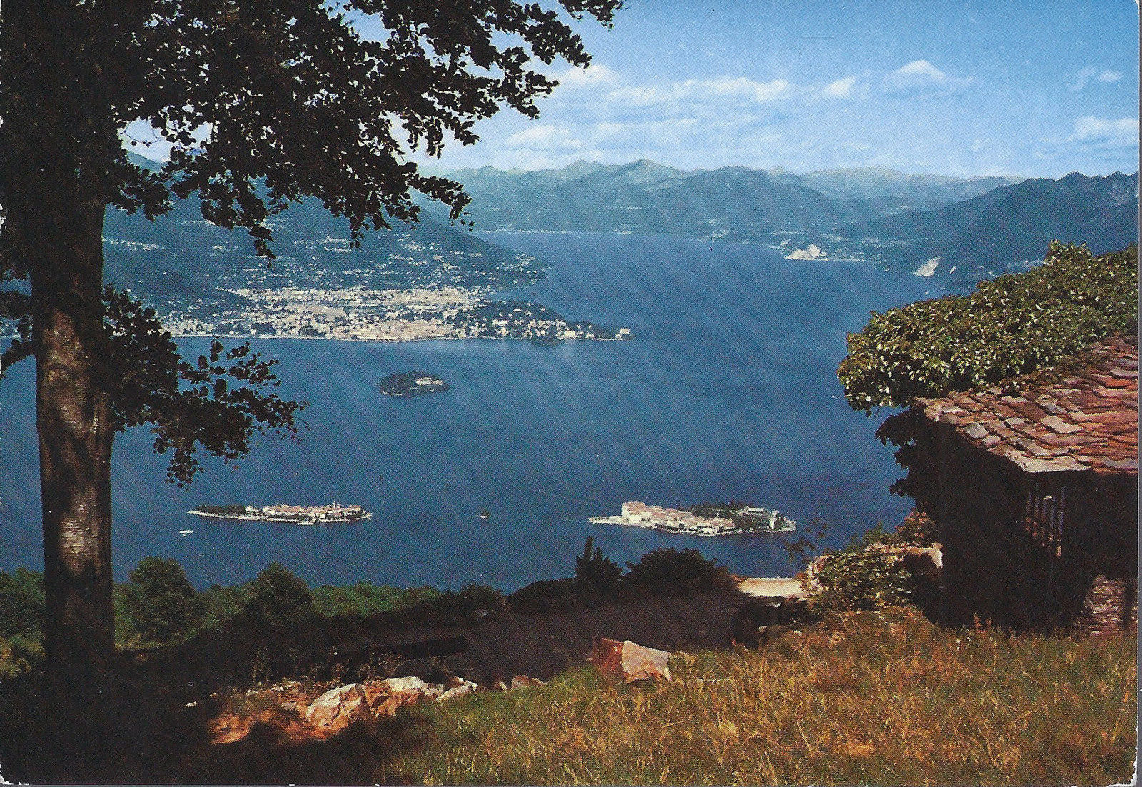 IL LAGO MAGGIORE DAL GIARDINO "ALPINIA" SOPRA STRE