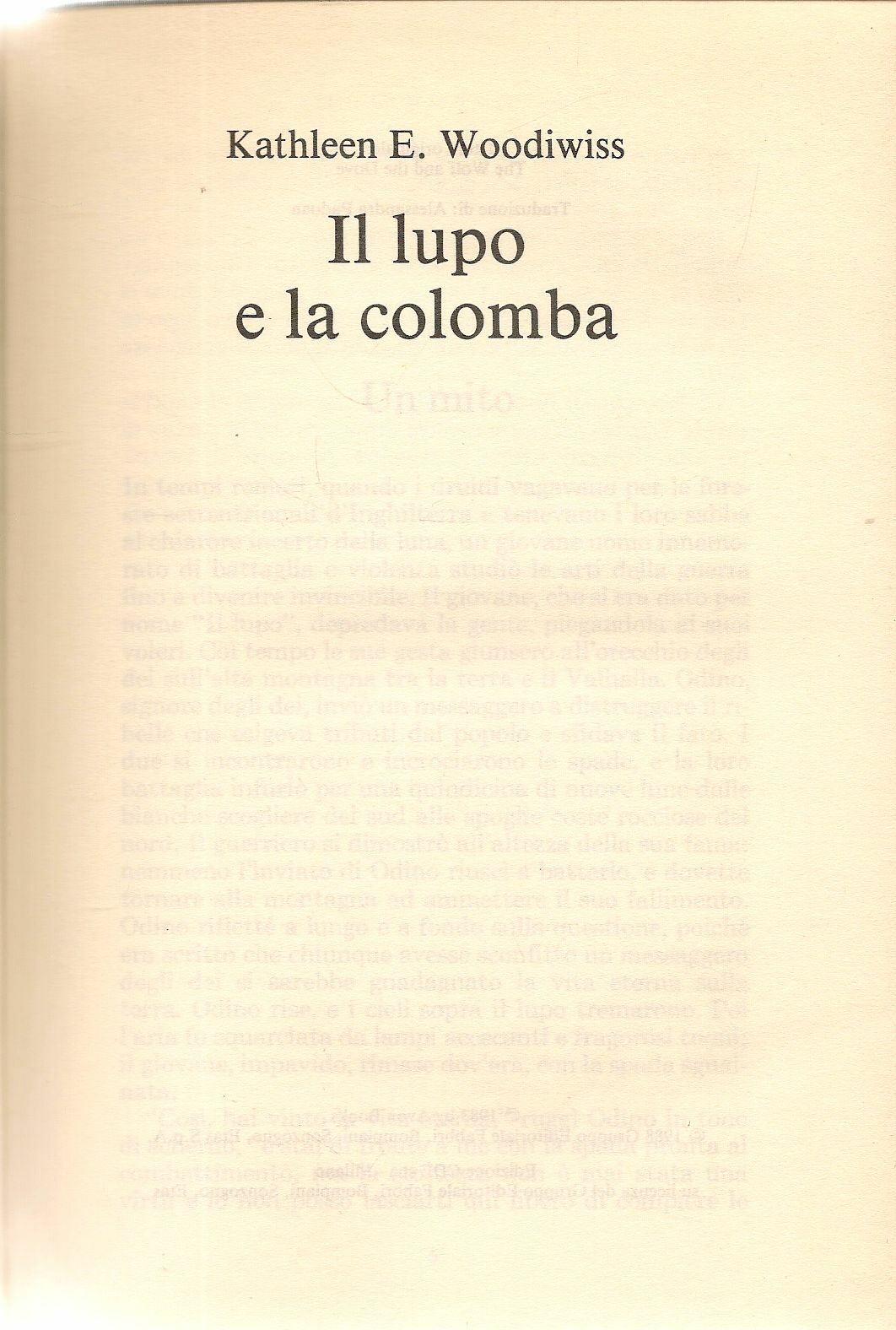 IL LUPO E LA COLOMBA - KATHLEEN E. WOODWISS