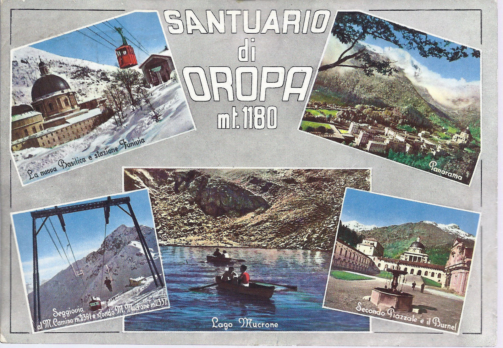 SANTUARIO DI OROPA - 5 VEDUTINE - V 1958 - FG